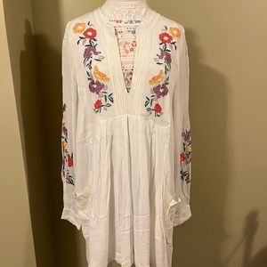 🍃FREE PEOPLE EMBROIDERED TUNIC/MINI DRESS🍃